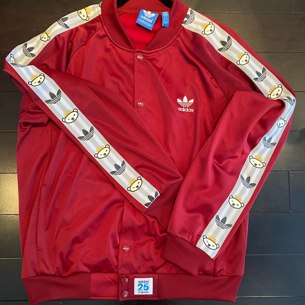 Adidas x Nigo Maroon Bear Track Jacket